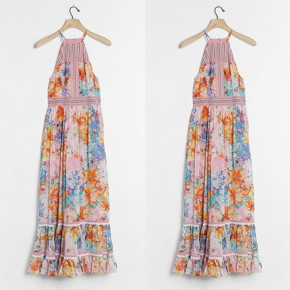 Anthropologie Yuko Halter Maxi Dress
